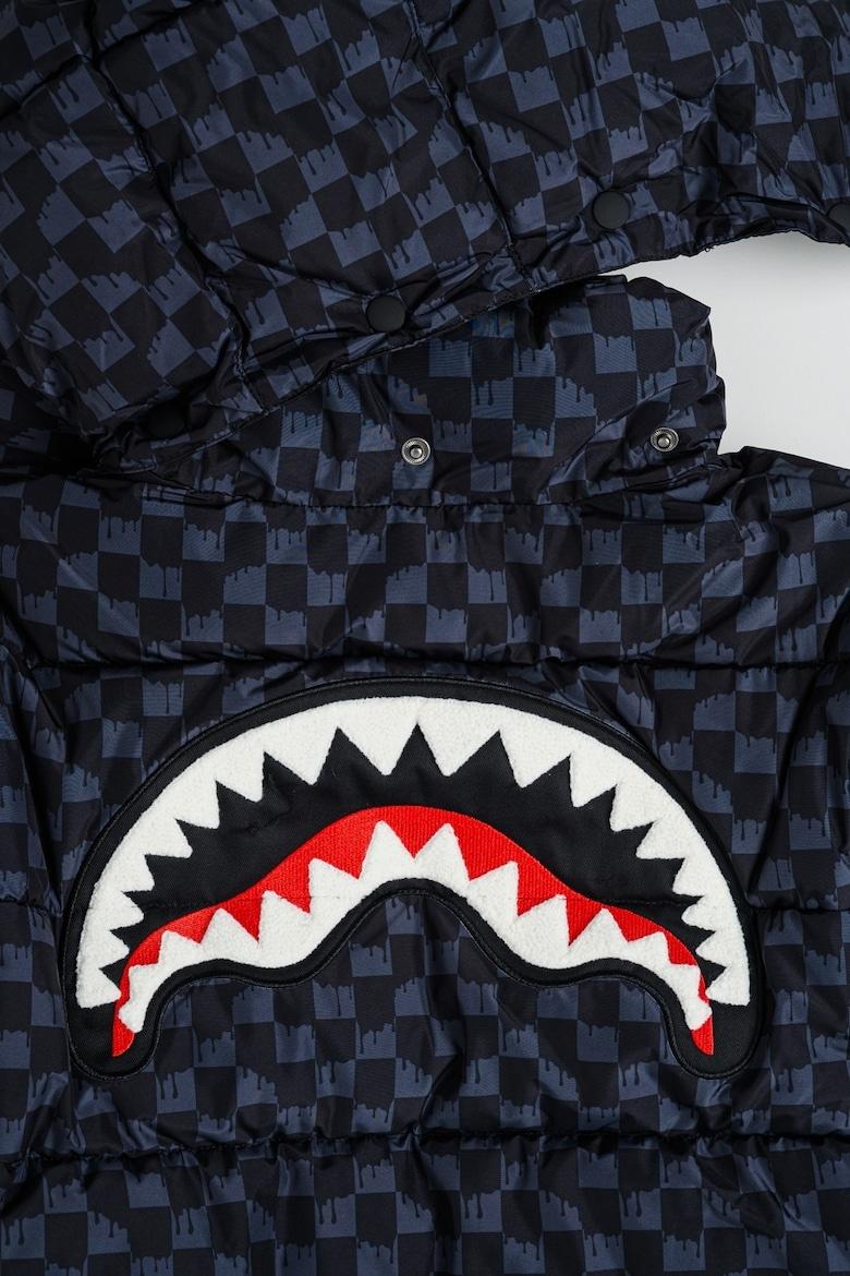 DRIP CHECK DETACH SLEEVE DOWN JKT J SPY1300/GREY SPRAYGROUND