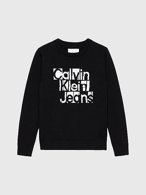 INST. GRID GRAPHIC SWEATER IB0IB02021T/BEH CALVIN KLEIN JEANS