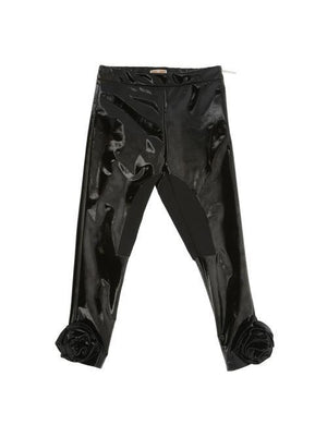ELISABETTA FRANCHI La Mia Bambina SKINNY IN ECO-VERNICE CON ROSE