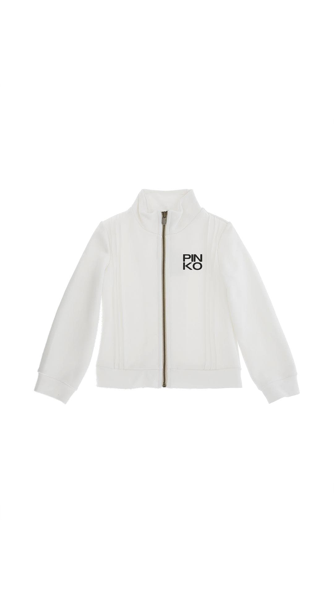 FELPA ZIP CON NERVATURE KFFE010 C FF013/0065 PINKO
