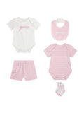 GUESS SET 2PC SS BODY+SHORTS+BIB+SOC