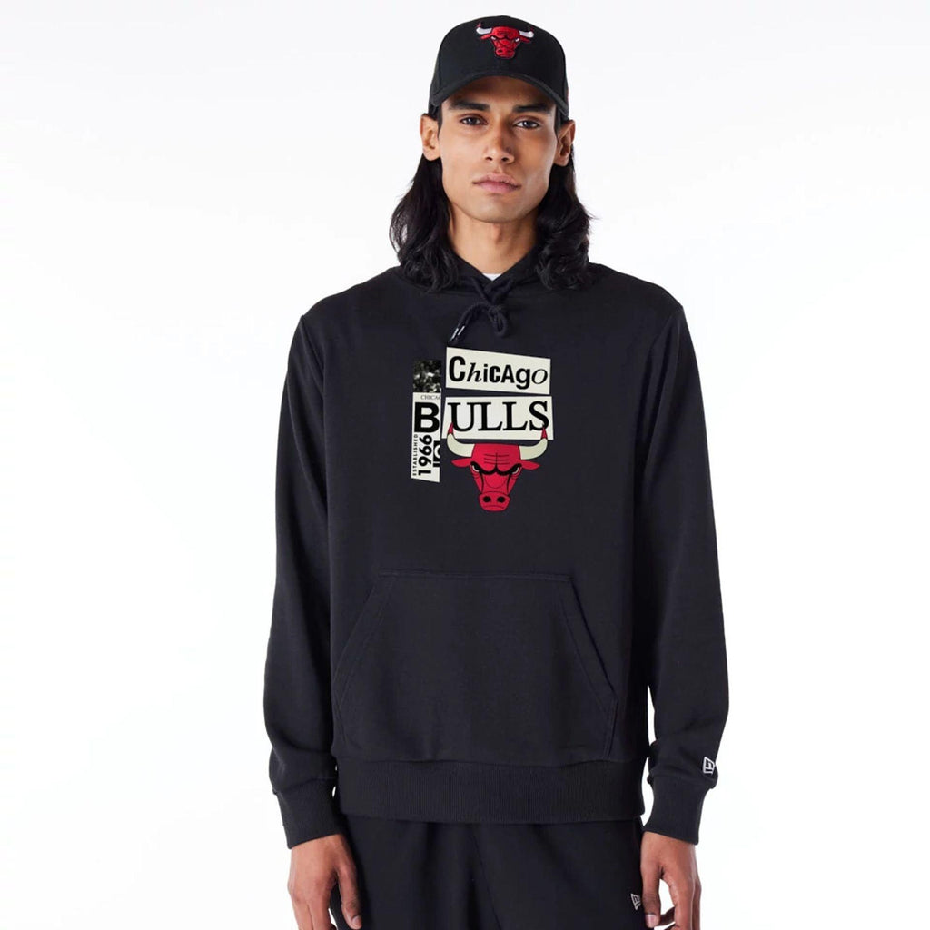 NEWSPAPER GRAPHIC HOODIE CHIBUL  BLKFDR 