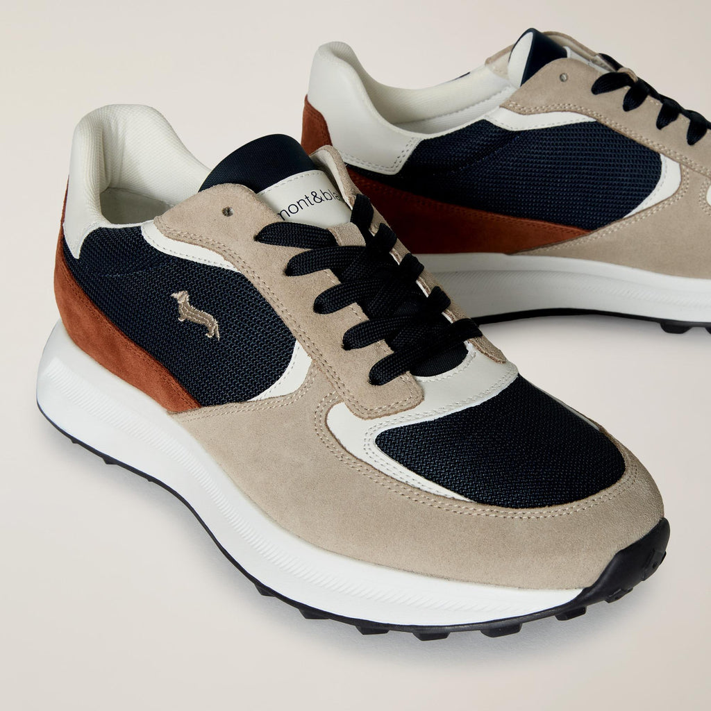 SCARPA UOMO CAMOSCIO - TEX FABRIC 