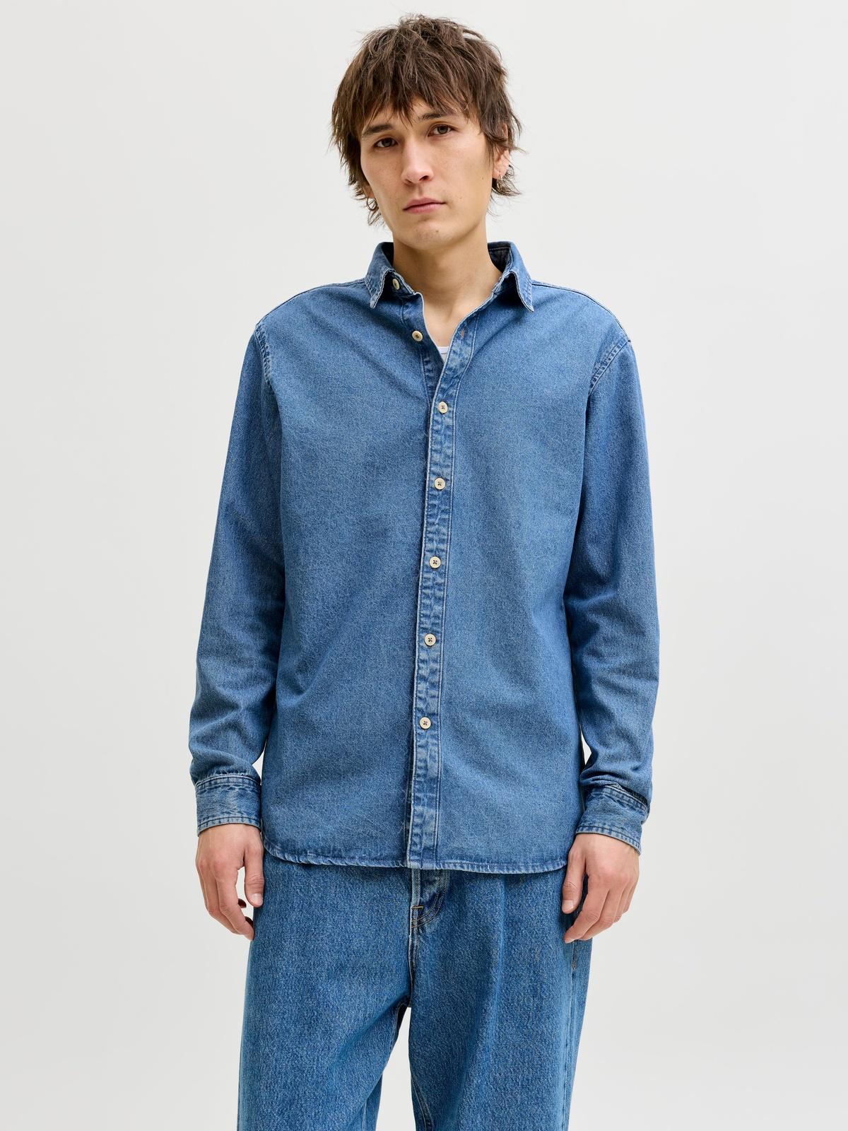 12289227/Blue Denim MID BLUE JACK AND JONES
