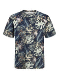 JACK AND JONES JJHONOLULU AOP TEE SS CREW NECK