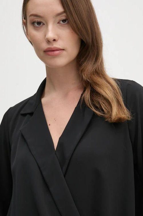 BLUSA COLLO REVER INCROCIATA 
