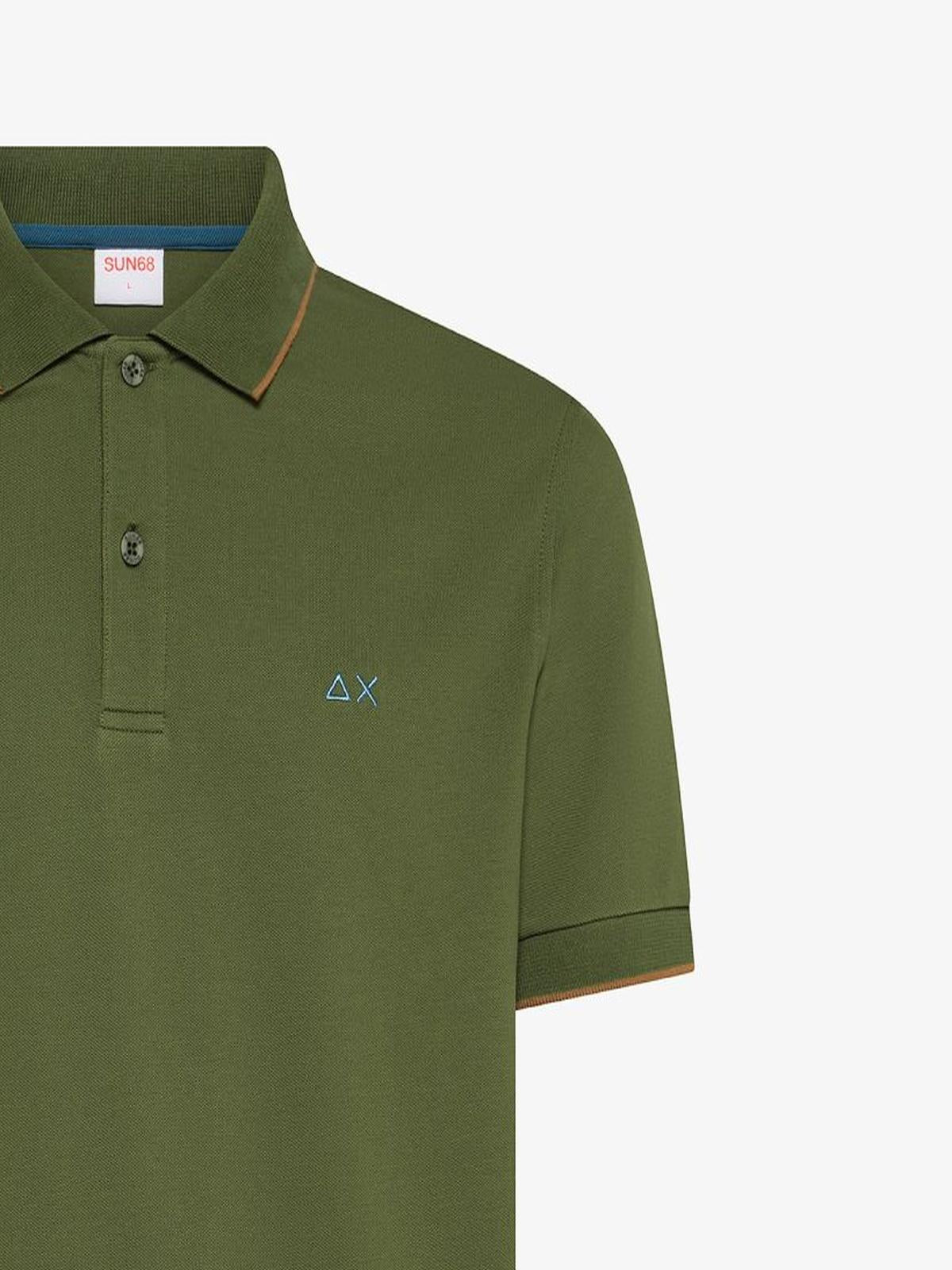 POLO SMALL STRIPE ON COLLAR S/S 
