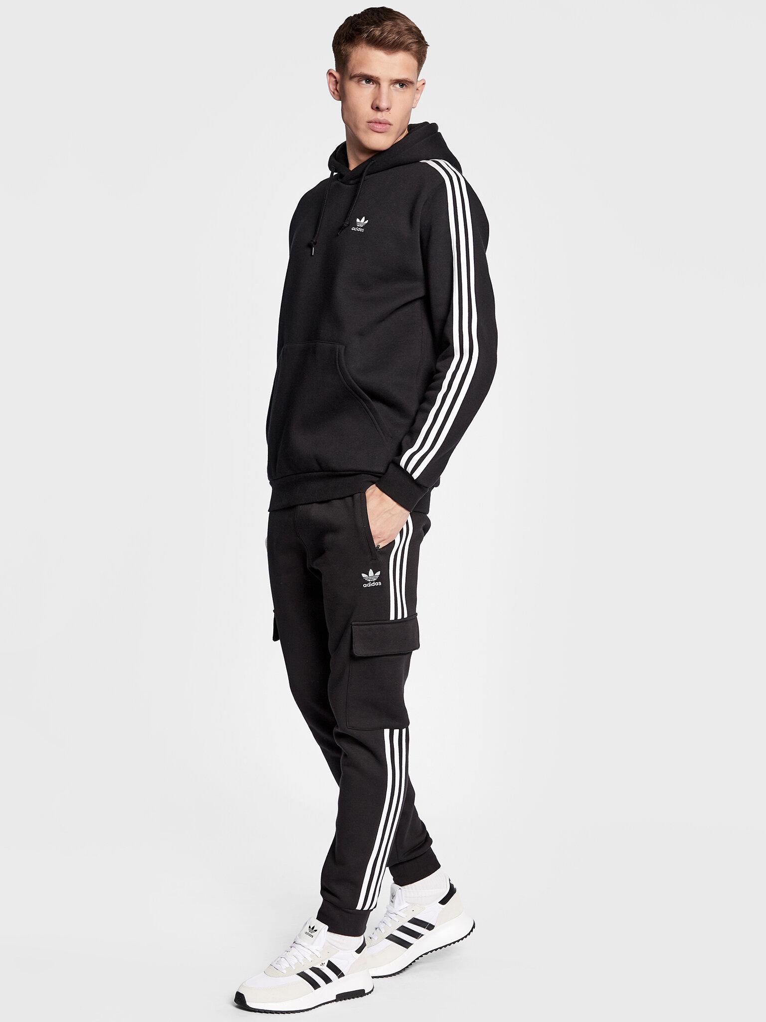 3-STRIPES HOODY     BLACK 