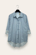 Camicia over rigata JW-10733/Azzurro LOVEme