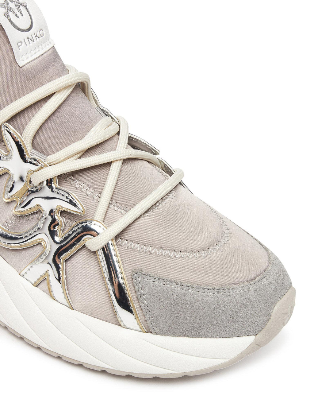 ARIEL 01 - SNEAKER SATIN/COW SUEDE/MIRROR CAGE 
