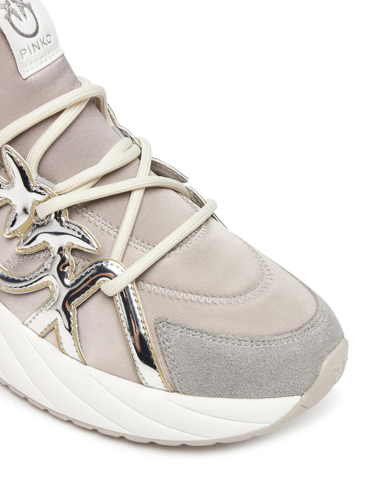 ARIEL 01 - SNEAKER SATIN/COW SUEDE/MIRROR CAGE 