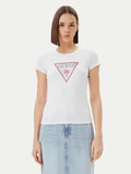 GUESS TRIANGLE RHINESTONES SS TEE