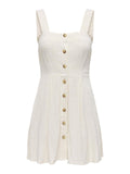 ONLY ONLSIESTA LINEN BL SHORT STRAP DRESS PNT