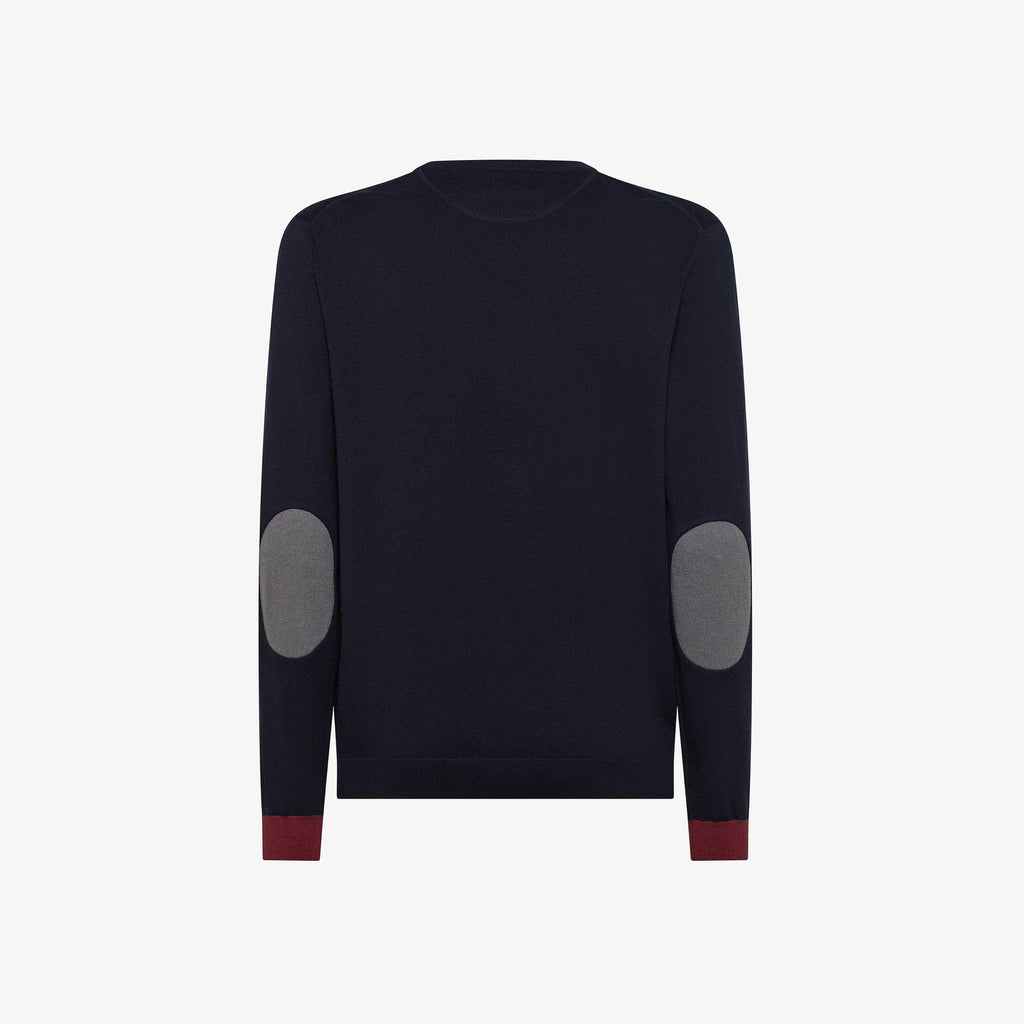 SWEATER ELBOW CONTRAST L/S 