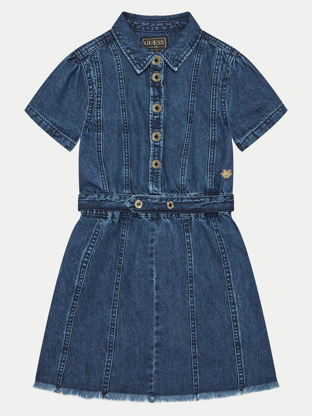 DENIM SS DRESS 
