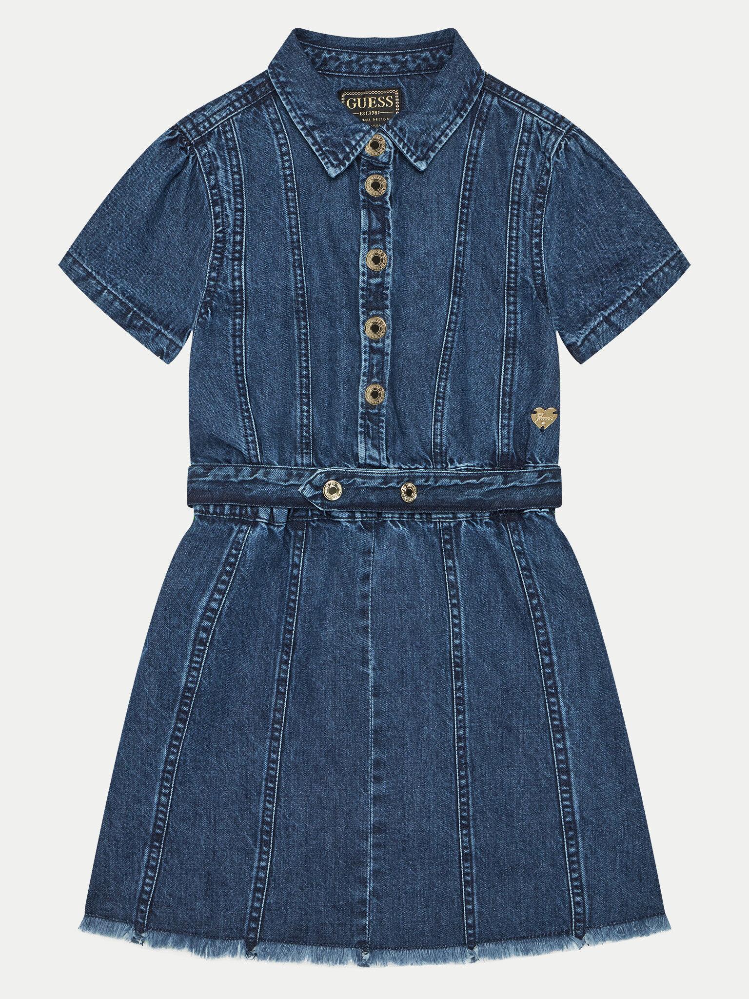 DENIM SS DRESS 