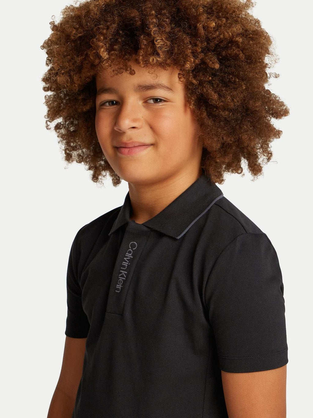 EMBRO. CK LOGO PIQUE POLO 
