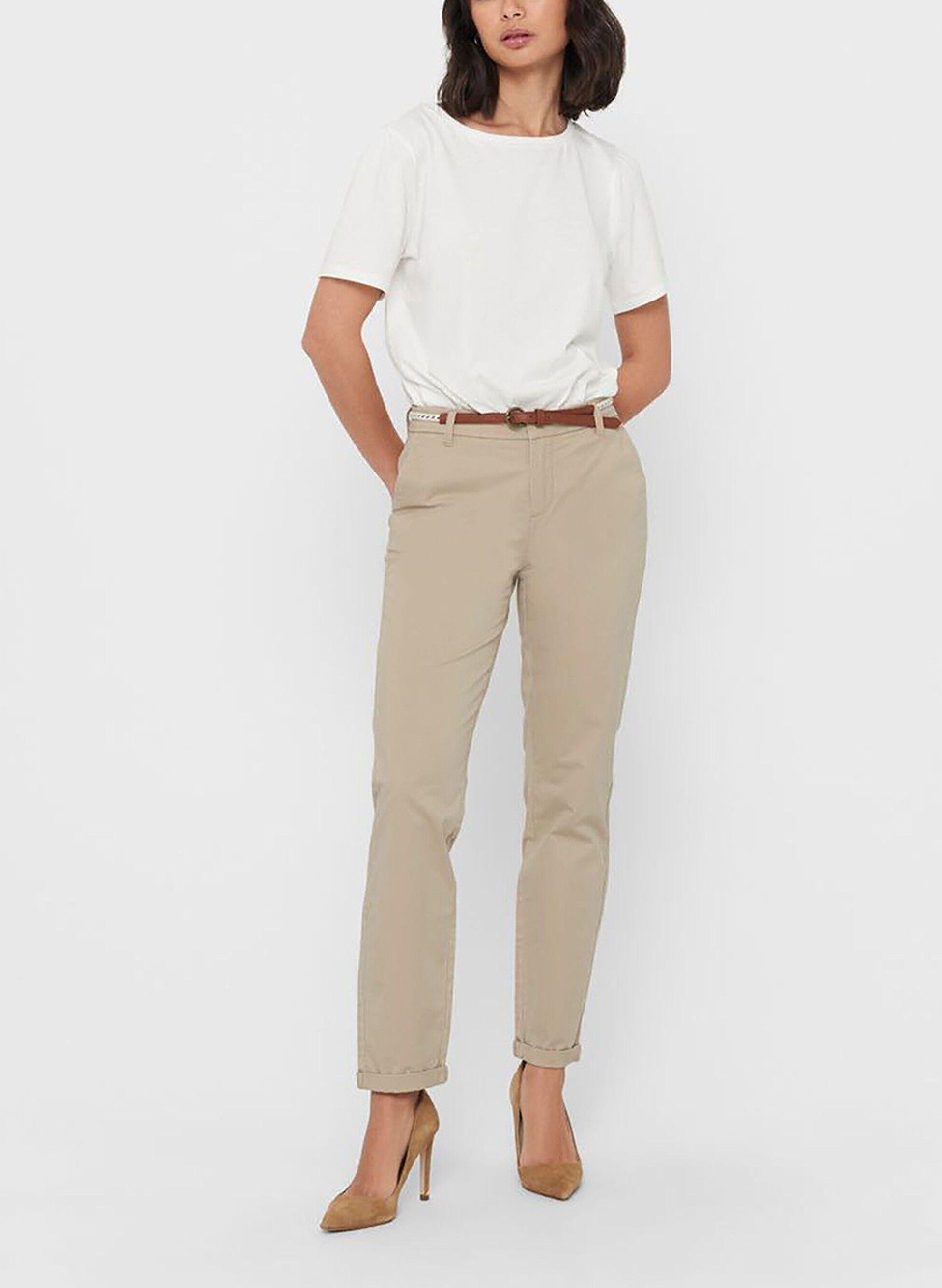 ONLBIANA MW COTTON BELT CHINO PNT NOOS 