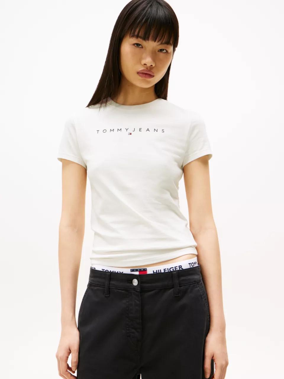 TJW SLIM LINEAR TEE DW0DW18398/YBH TOMMY JEANS