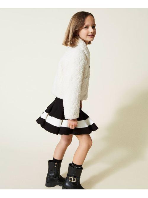 GIACCA REVERSIBILE IN FIBRA LUNGA 222GJ217A/2952 TWINSET