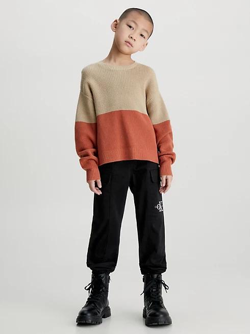 COLOR BLOCK SWEATER 