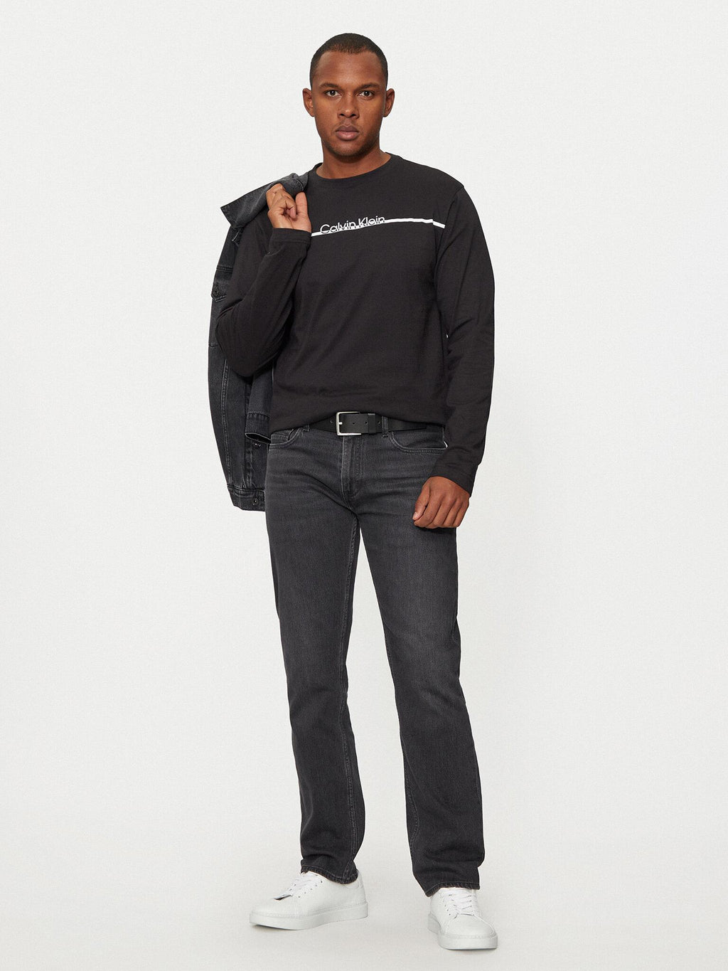 SPLIT LINE LOGO LS T K10K114343/BEH CALVIN KLEIN