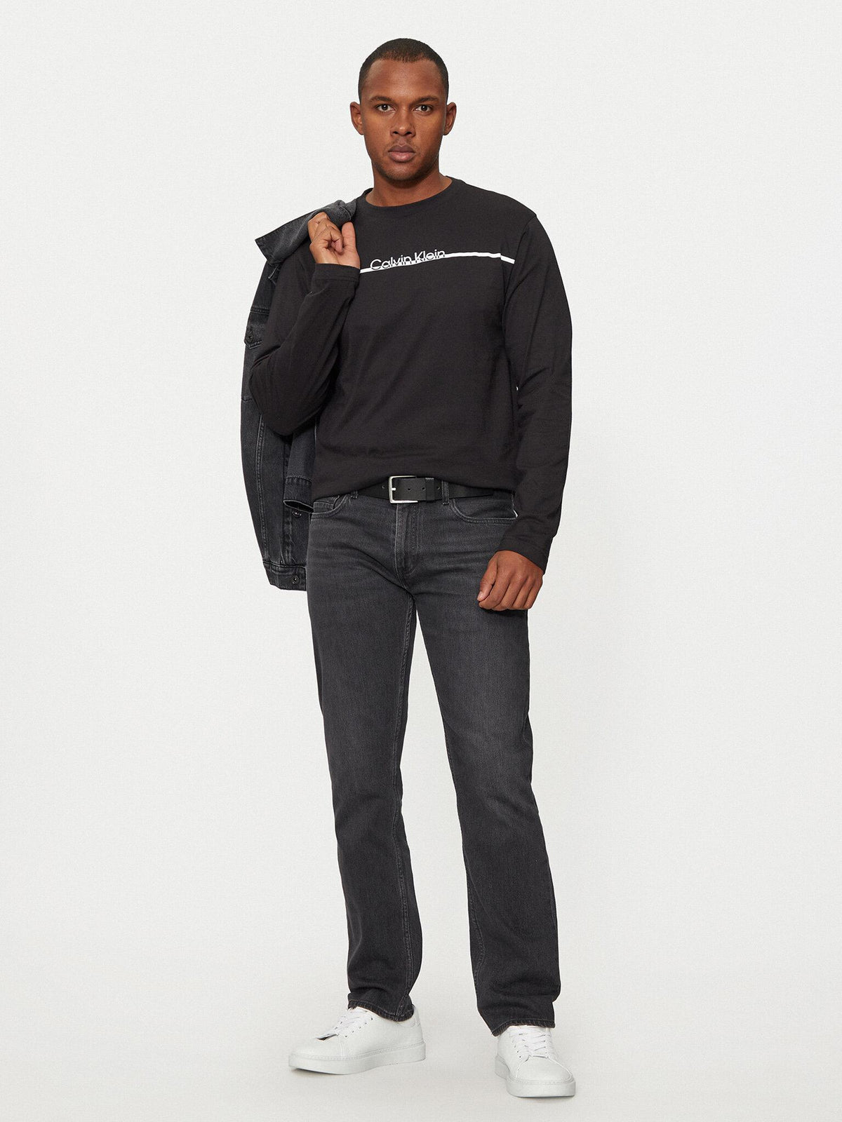 SPLIT LINE LOGO LS T K10K114343/BEH CALVIN KLEIN