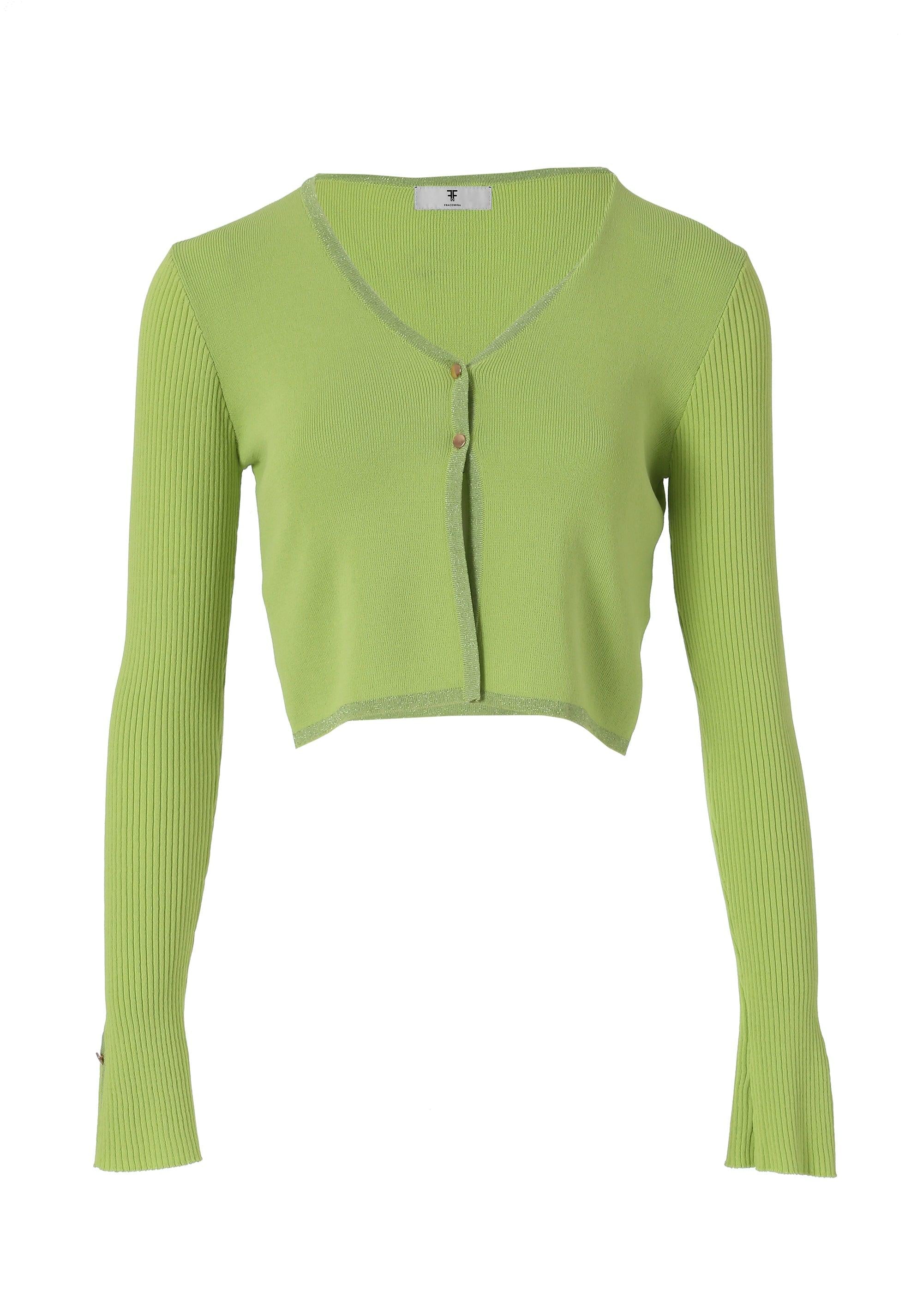 SHORT CARDIGAN AVOCADO FR24ST8008K416Q7/G48 FRACOMINA