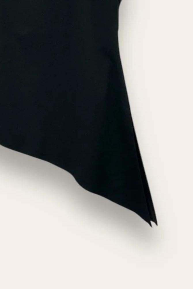 Blusa sagomata asimmetrica in crepe AM-10662-AM-8047/Nero LOVEme