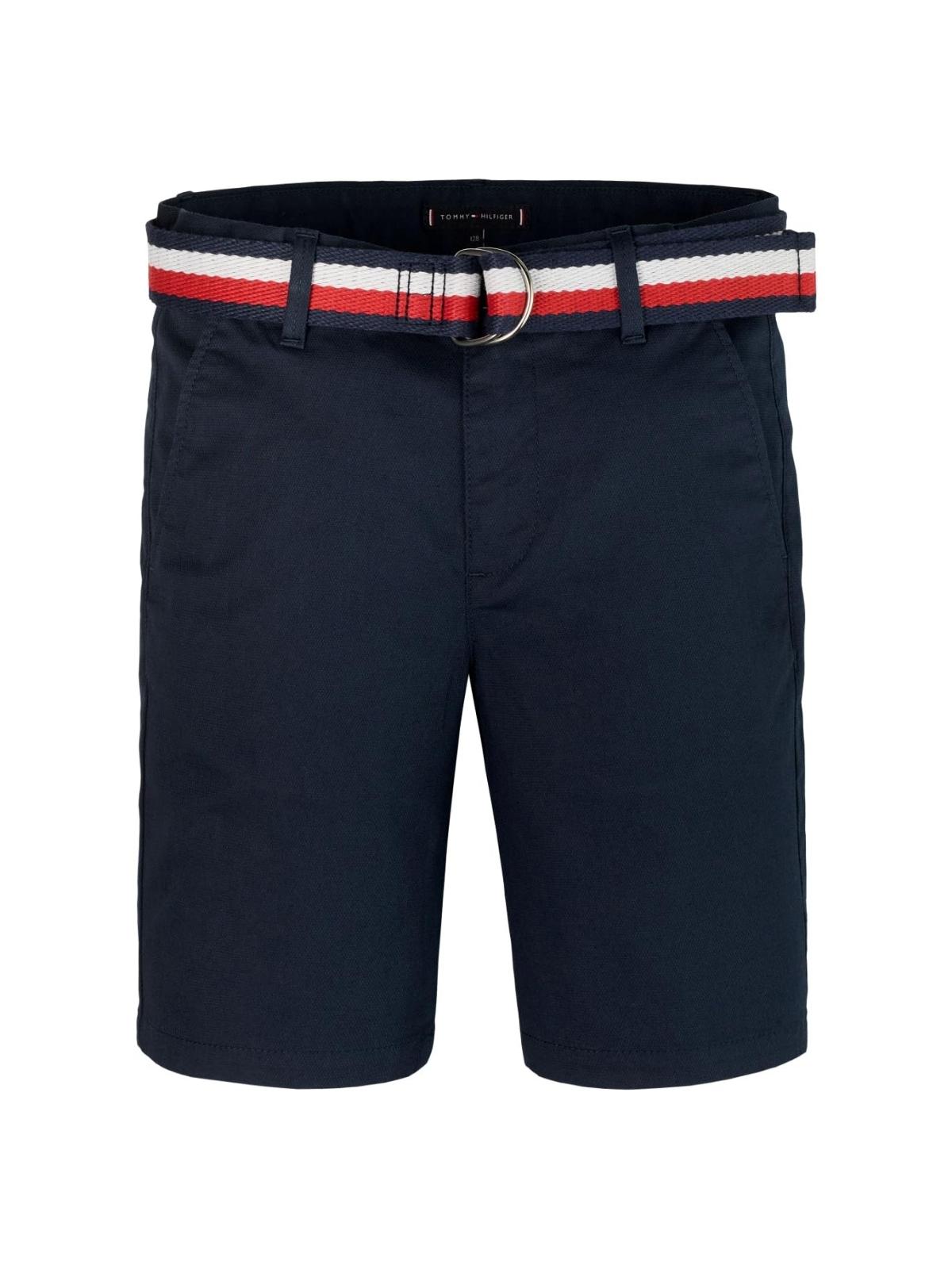 WOVEN BELTED SHORTS 