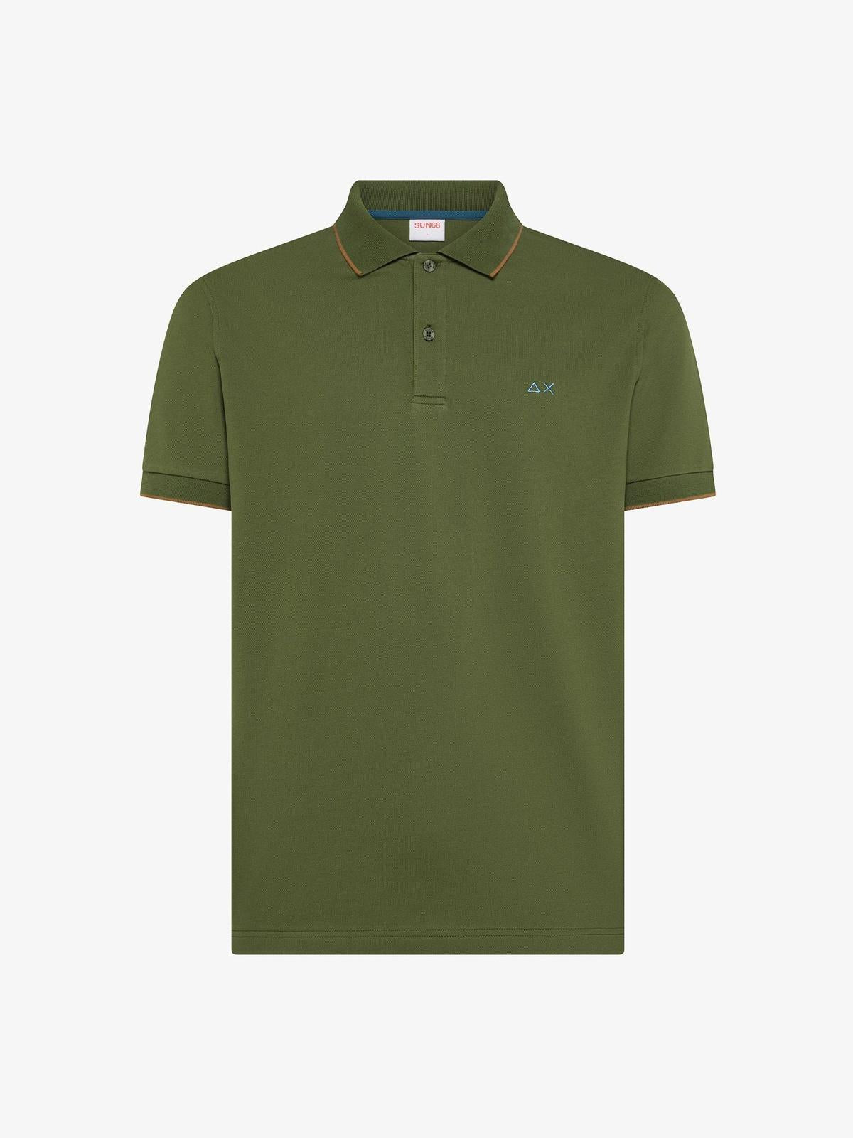 POLO SMALL STRIPE ON COLLAR S/S 