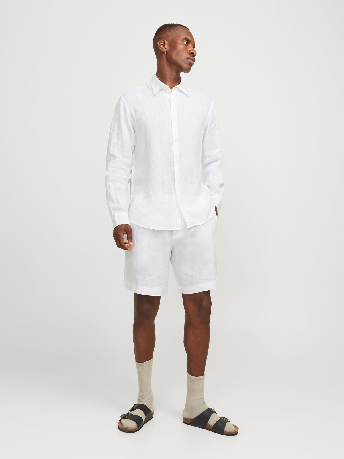 JPSTBILL LAWRENCE LINEN SHORTS REG LN 