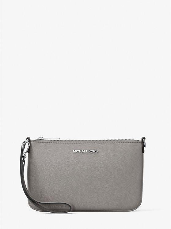 SM CONV POUCH WRISTLET LEATHER 35S5STVW5L/PEARL GREY MICHAEL KORS