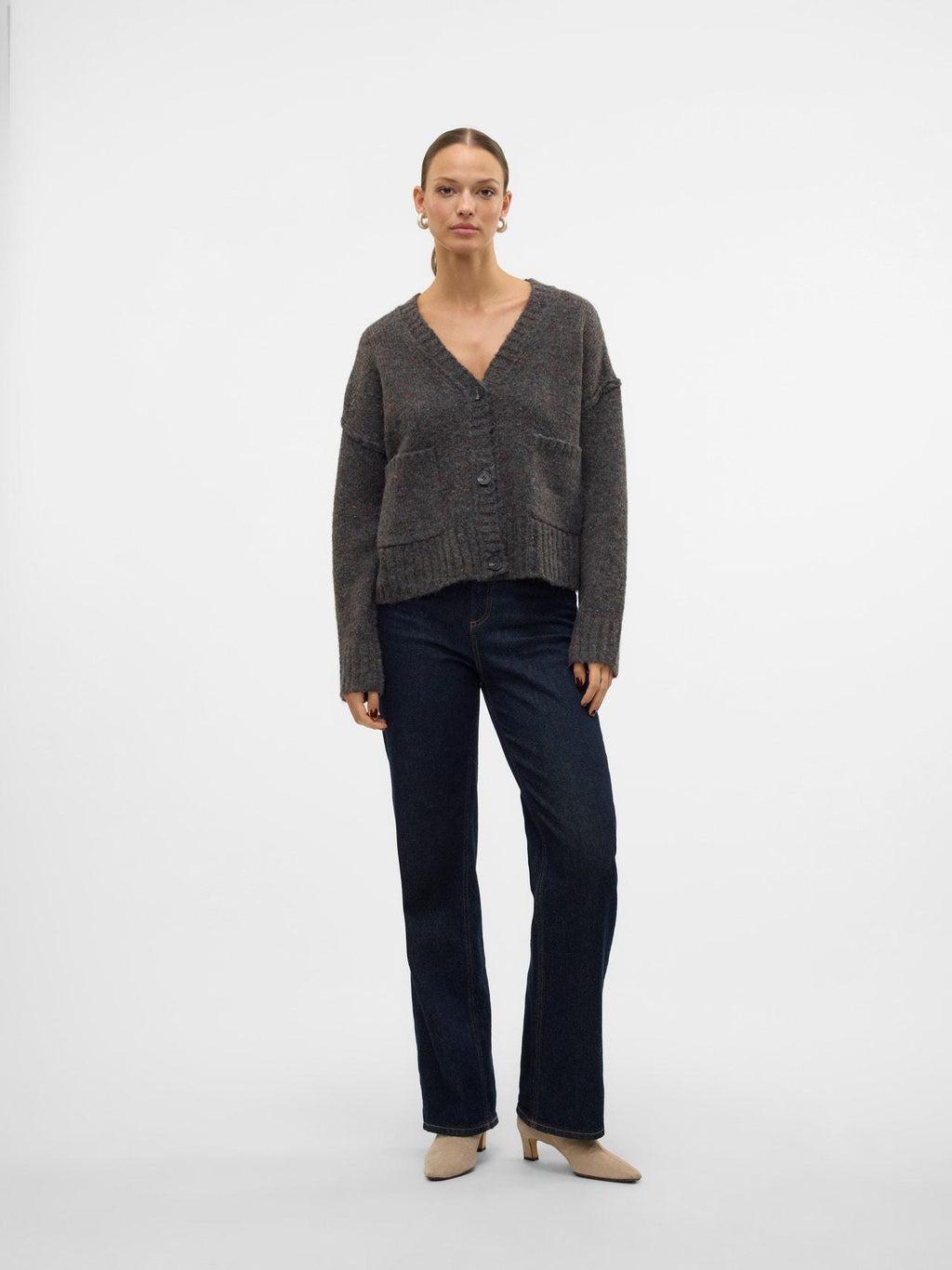 10314095/Dark Grey Melange VERO MODA