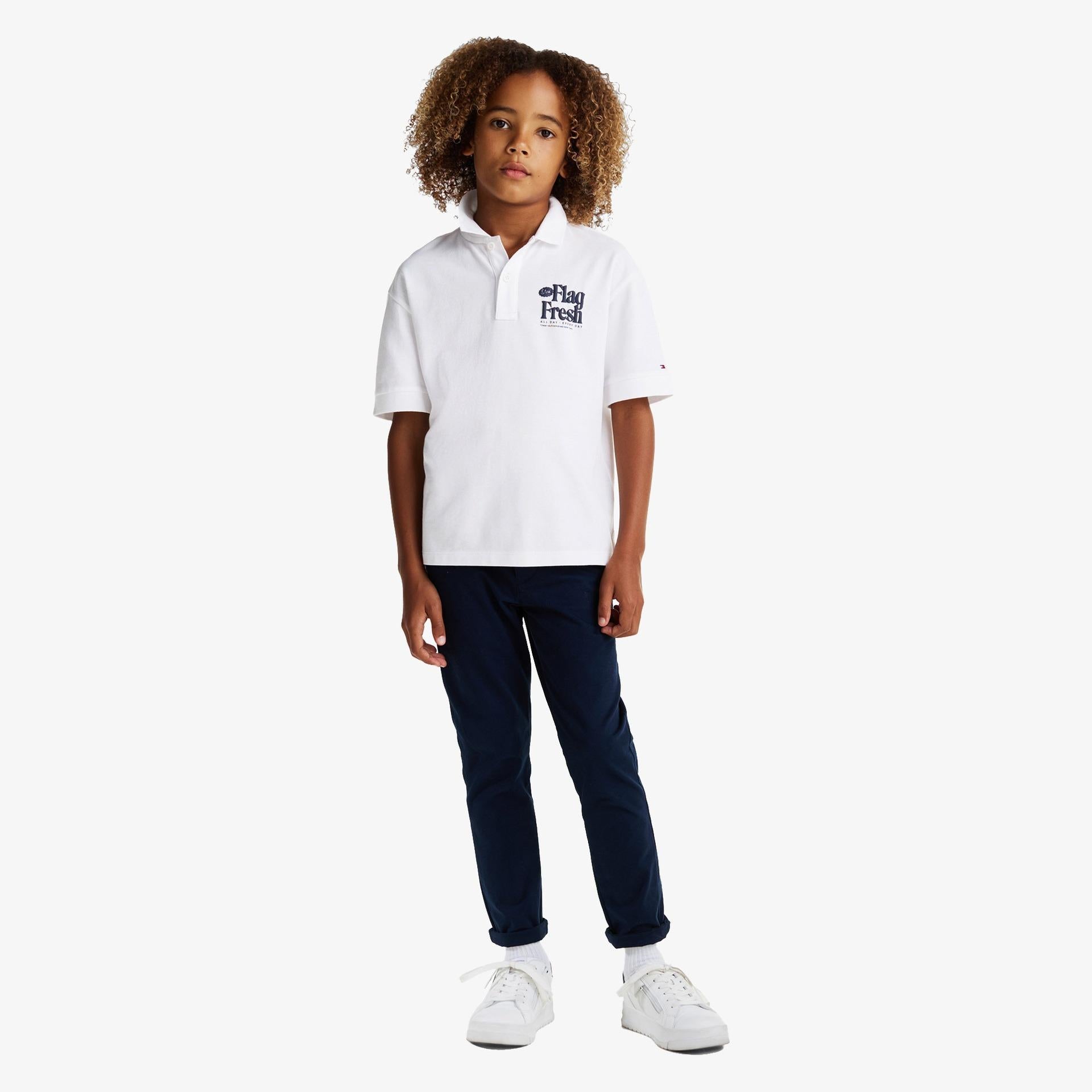 FLAG FUN REG POLO SS KB0KB09595/YBR TOMMY HILFIGER