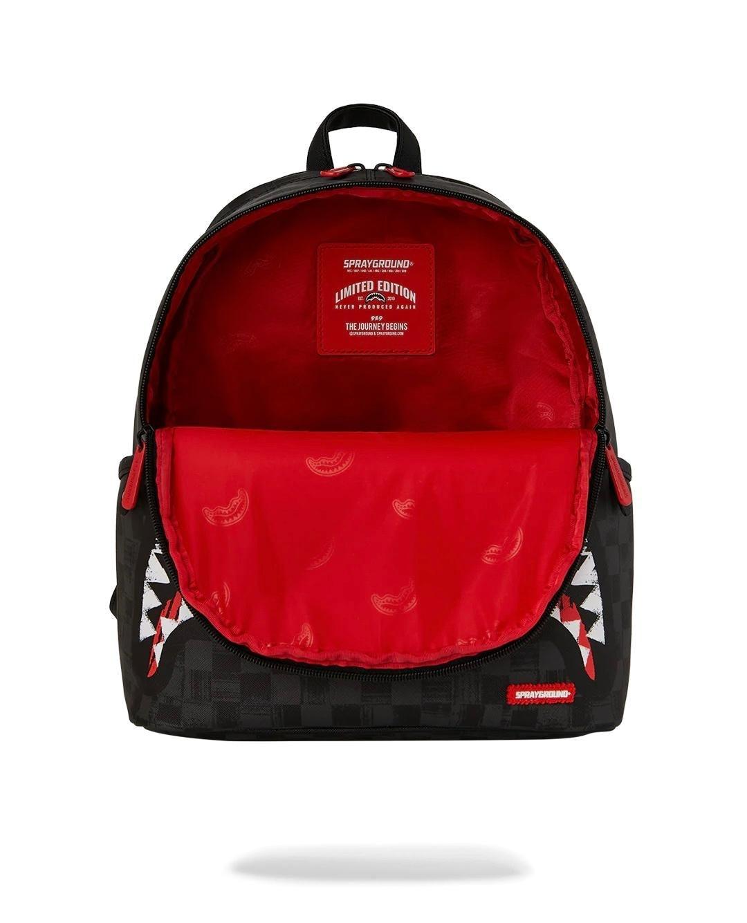 SCRIBBLE SHARK SAVAGE BACKPACK 910B8226NSZ/CHECK SPRAYGROUND