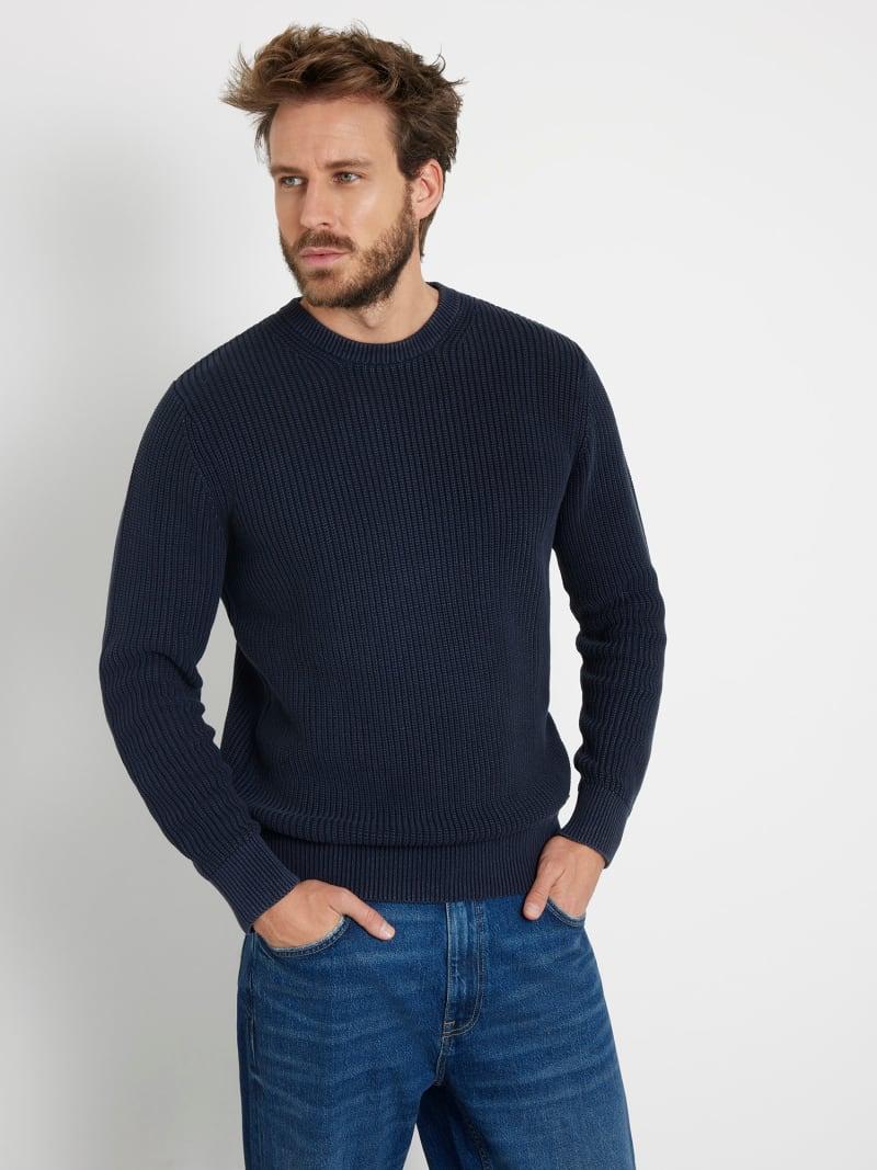 DELMAR CN LS WASHED RIBBED SWT M4YR11Z3421/G7V2 GUESS