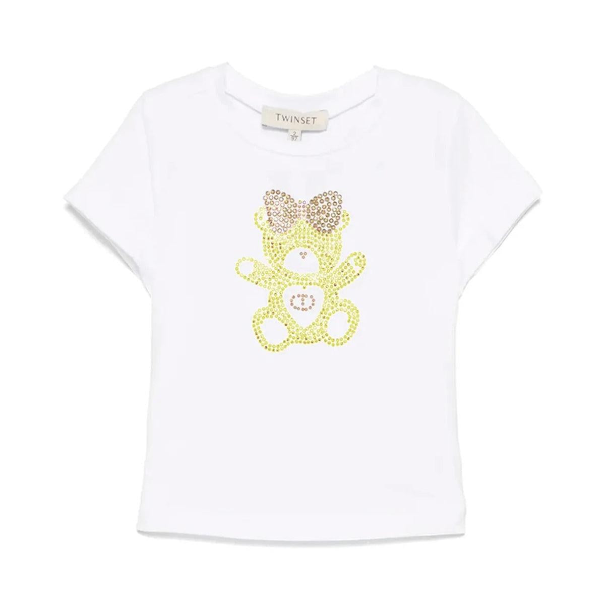 T-SHIRT C/APPLICAZIONI STRASS 