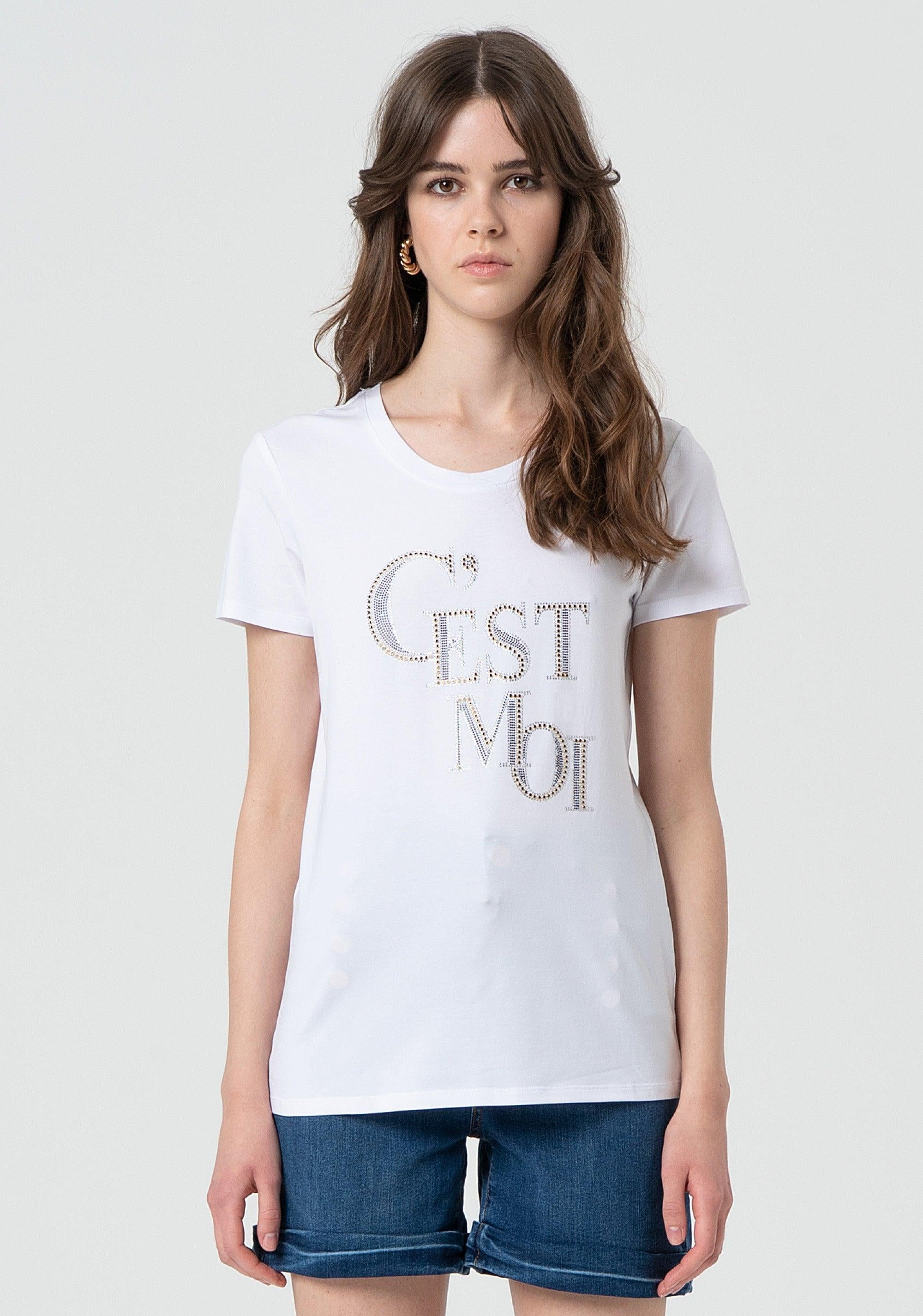 REGULAR T-SHIRT WHITE FR25ST3004J44908/278 FRACOMINA