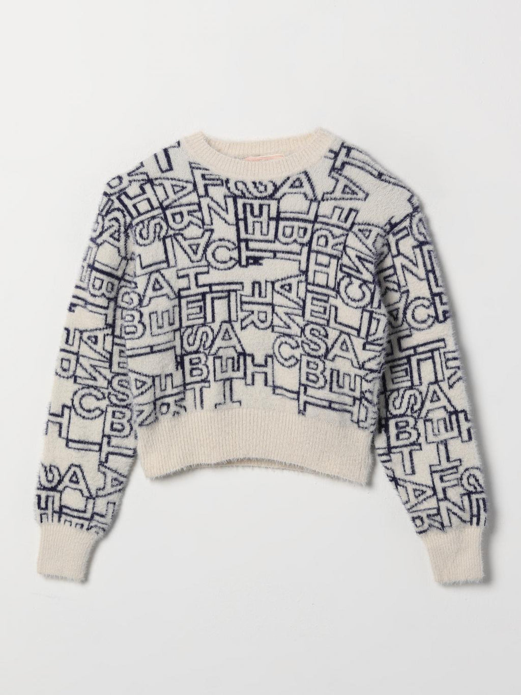 GIROCOLLO TRICOT JACQUARD LETTERING 