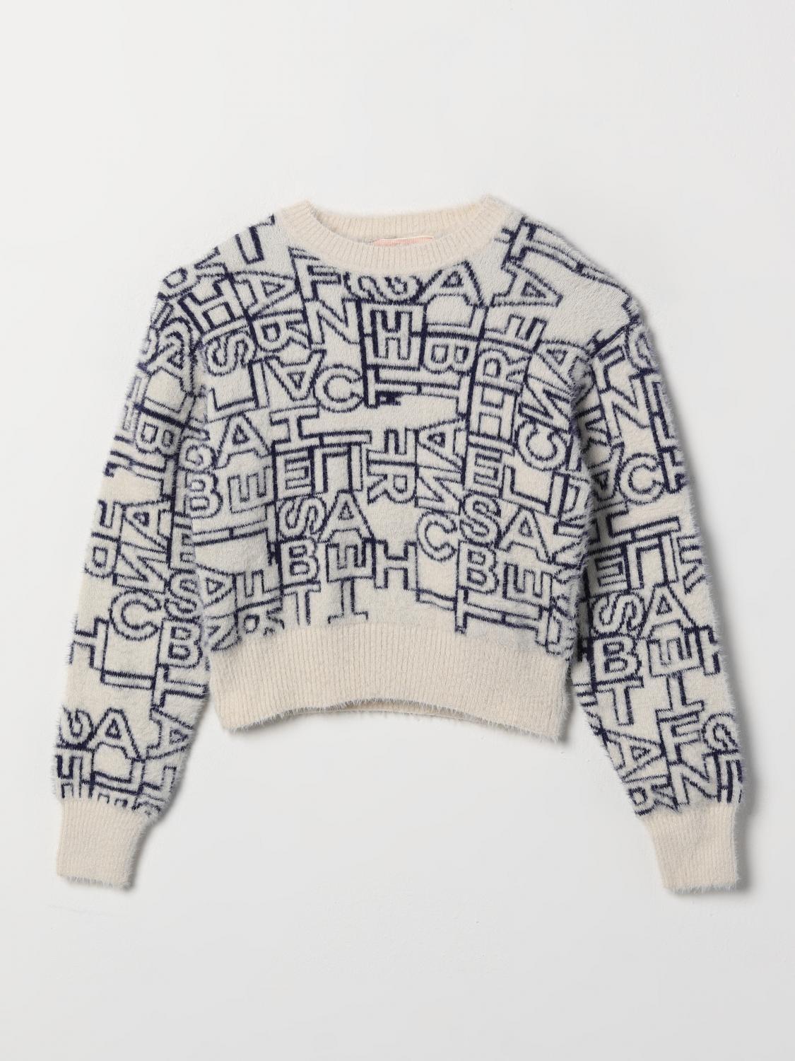 GIROCOLLO TRICOT JACQUARD LETTERING 