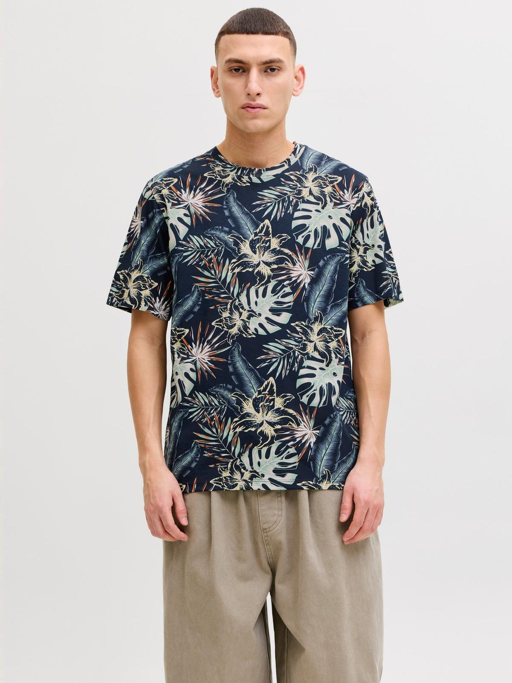 JJHONOLULU AOP TEE SS CREW NECK 
