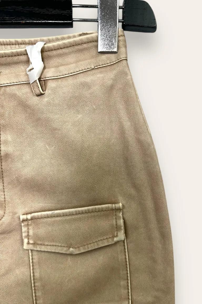 Minigonna in ecopelle YY-10718/Beige LOVEme