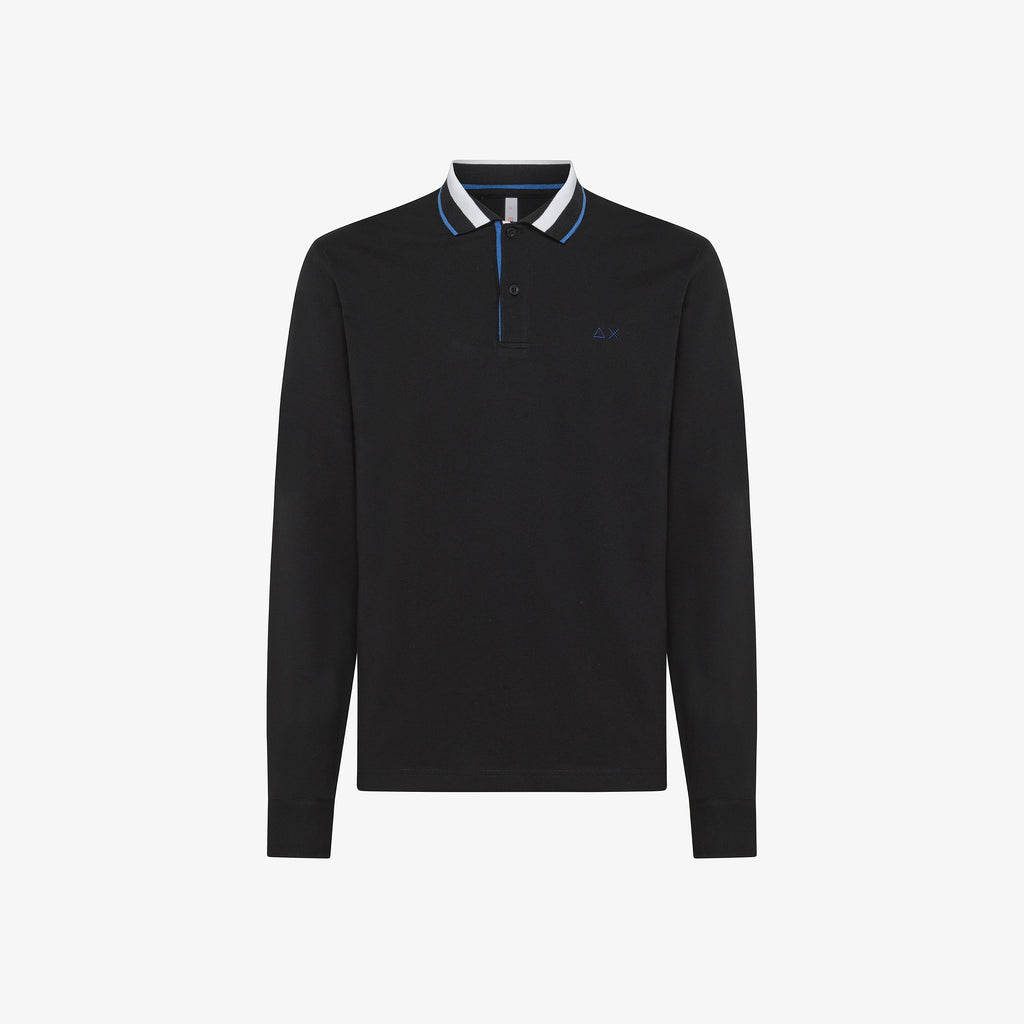 POLO 3 COLORS STRIPE ON COLLAR EL. L/S 