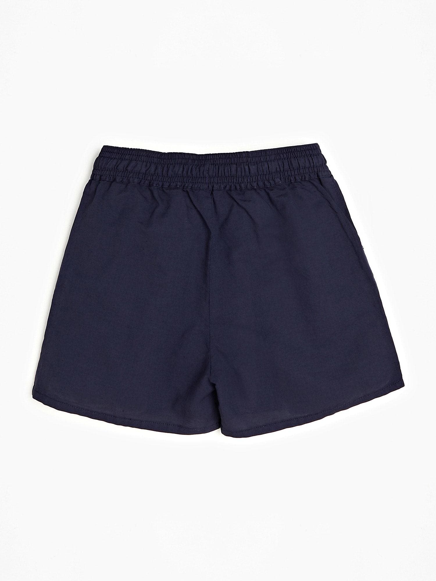 LINEN BLEND SHORTS 