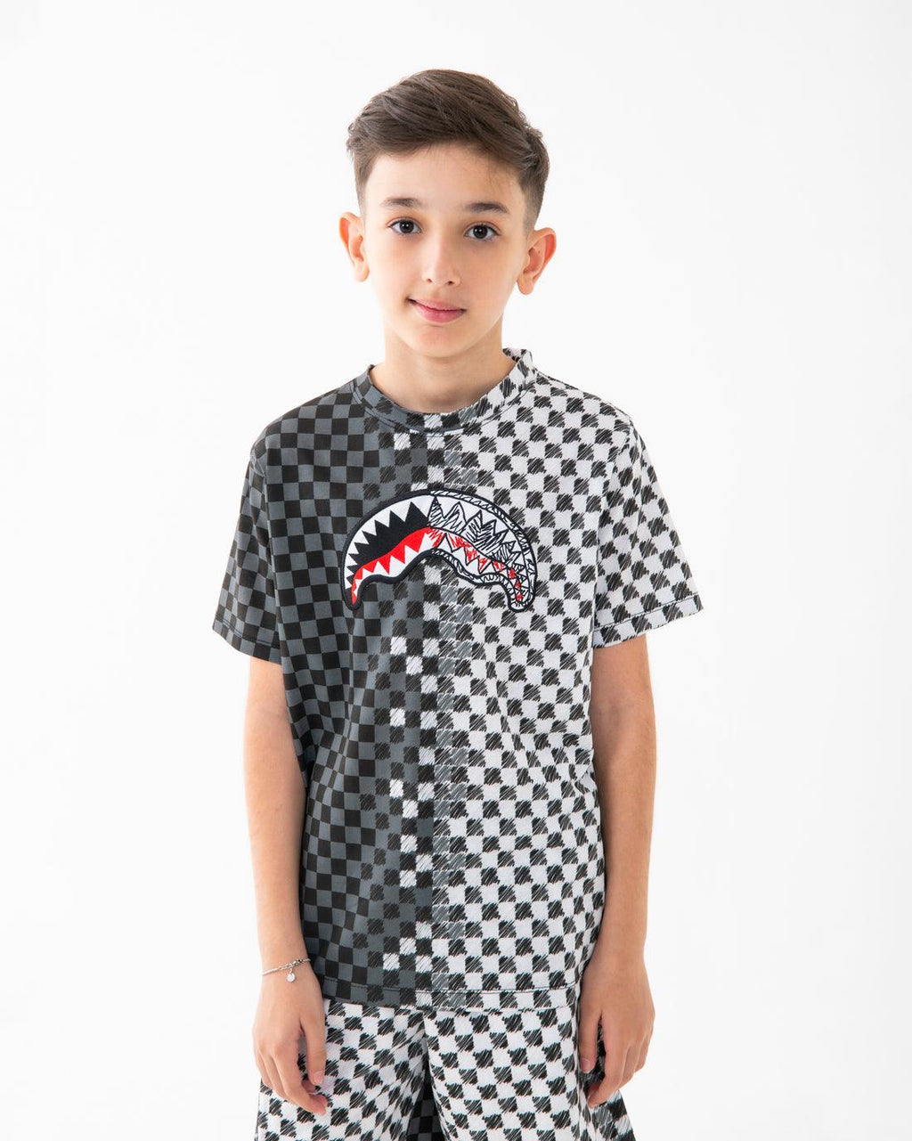 CHECKERED SKETCH REGULAR T-SHIRT 
