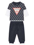 GUESS SET LS T-SHIRT+ACTIVE PANTS