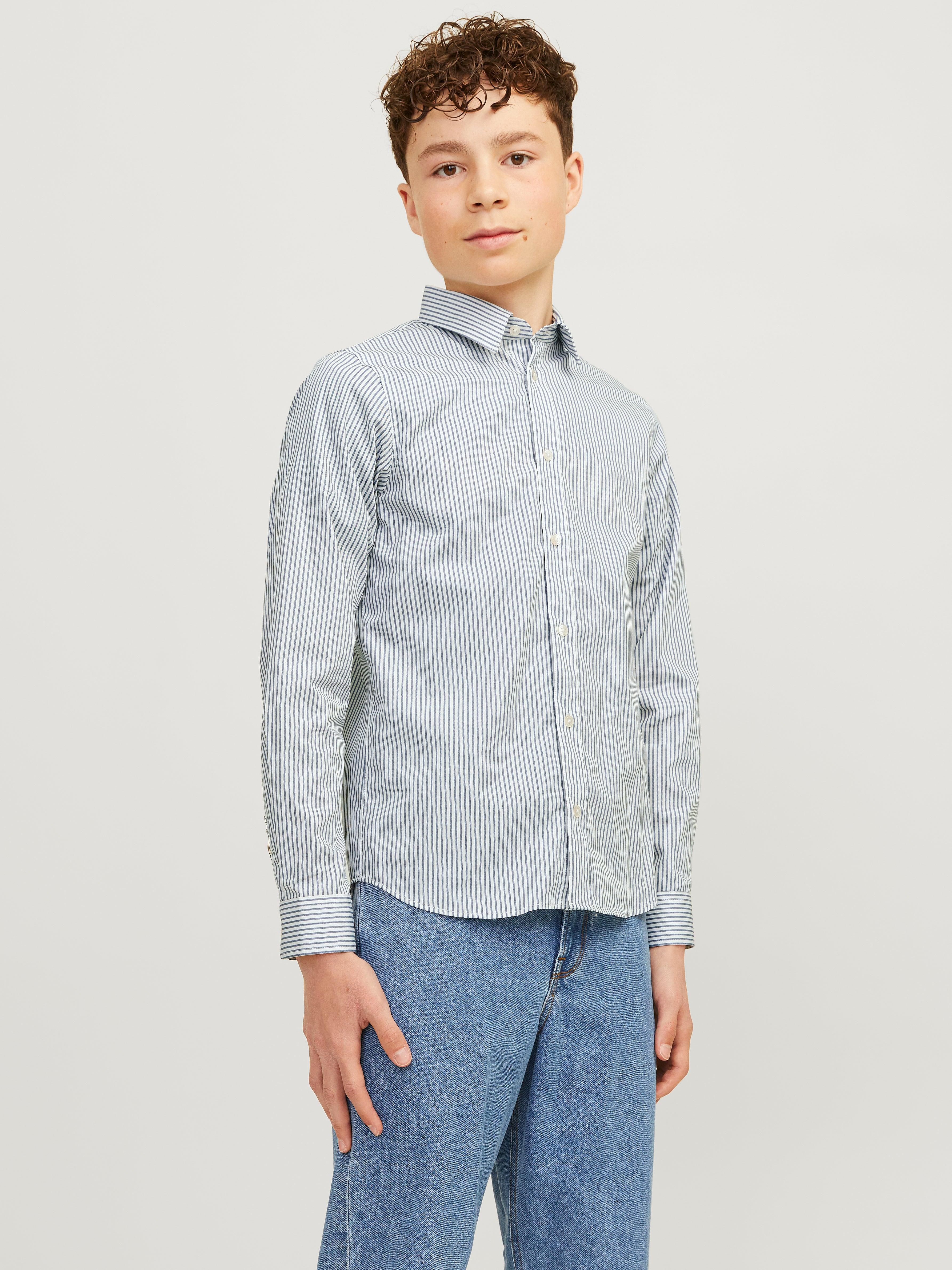 JJJOE PRINT SHIRT LS AW 24 JR 