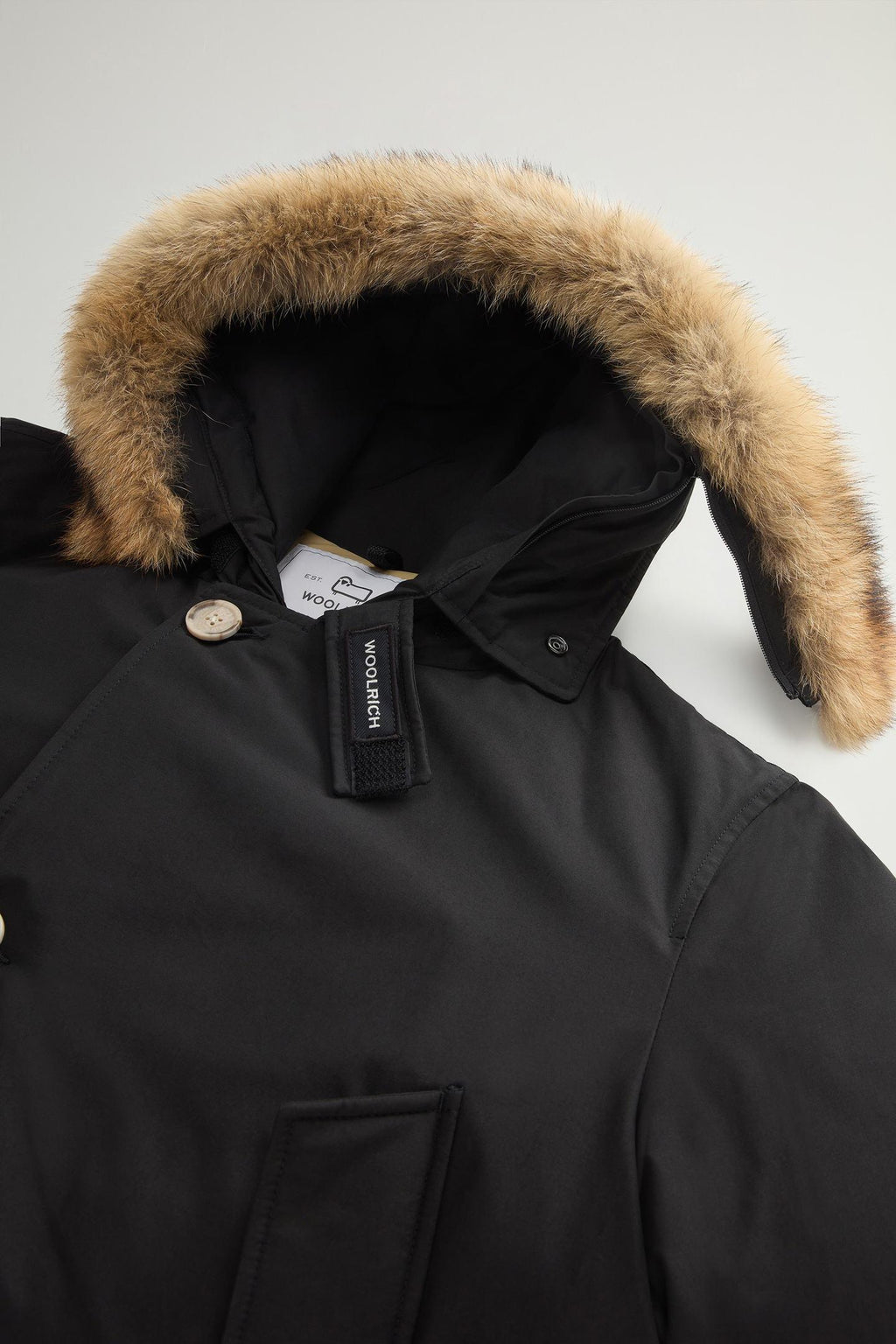 ARCTIC DETACHABLE FUR PARKA CFWOOU0482MHUT0001/BLK WOOLRICH