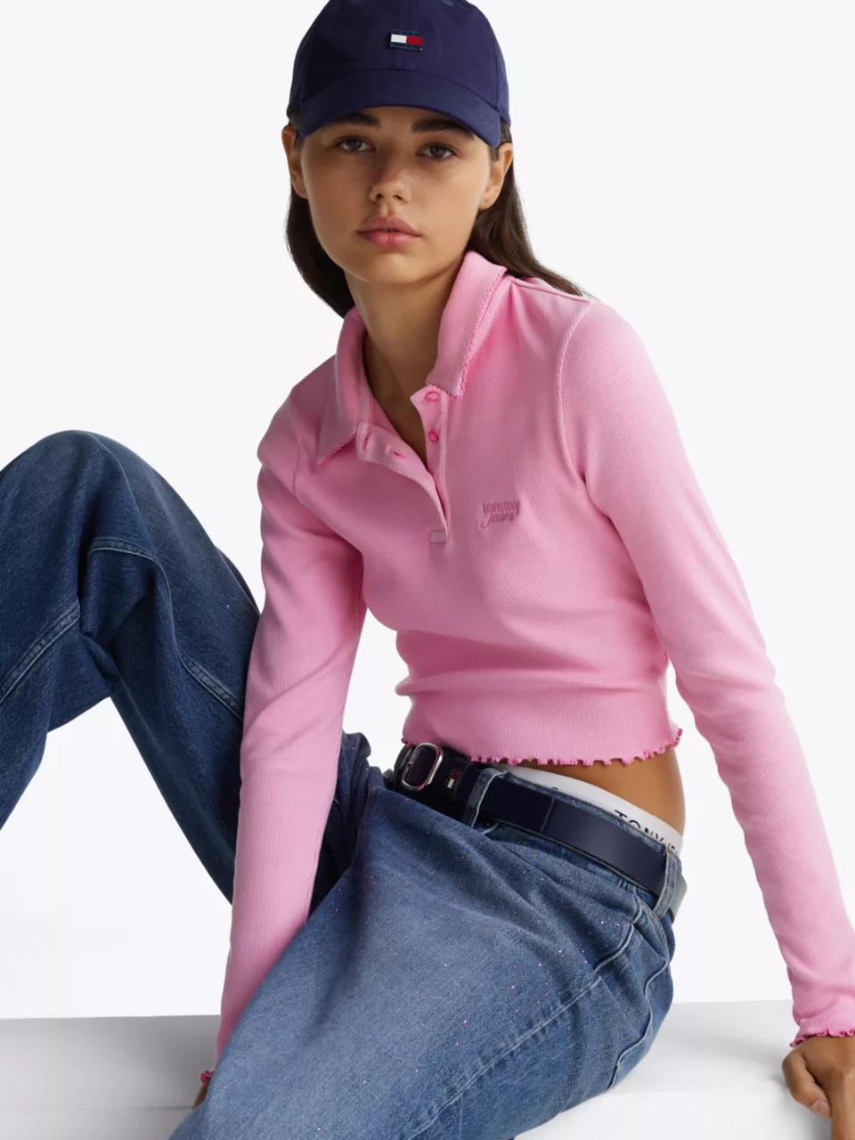 TJW CRP SCALLOP RIB DW0DW19369/TOT TOMMY JEANS